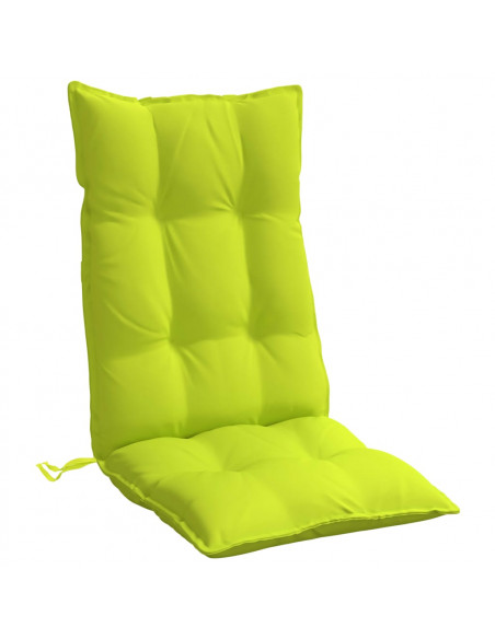 Cuscini Sedia Schienale Alto 2 pz Verde Chiaro Tessuto Oxford