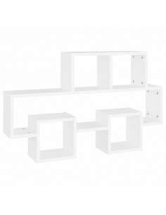 Scaffale a Muro Auto Bianco 82x15x51 cm Legno Multistrato 2