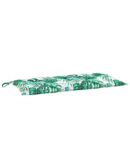 Cuscino per Panca a Foglie 100x50x7 cm in Tessuto Oxford