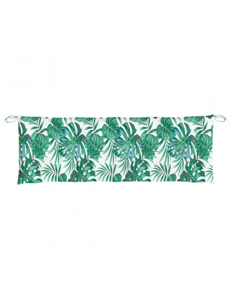 Cuscino per Panca a Foglie 150x50x7 cm in Tessuto Oxford
