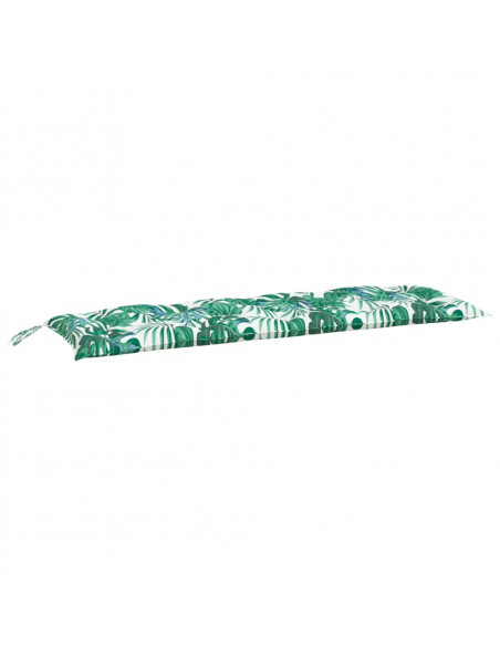 Cuscino per Panca a Foglie 150x50x7 cm in Tessuto Oxford