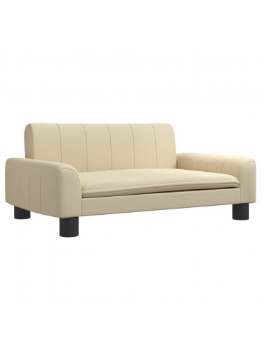 Divano per Bambini Crema 70x45x30 cm in Tessuto
