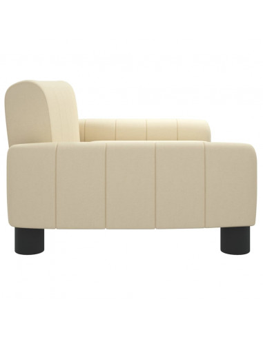 Divano per Bambini Crema 70x45x30 cm in Tessuto