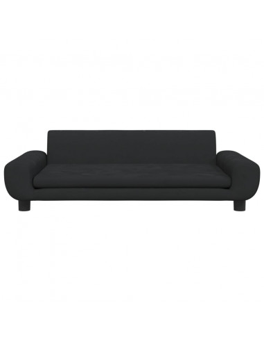 Divano per Bambini Nero 100x54x33 cm in Velluto