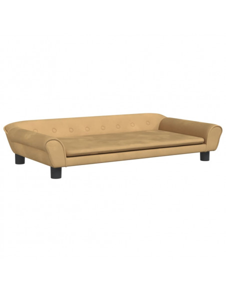 Divano per Bambini Marrone 100x50x26 cm in Velluto