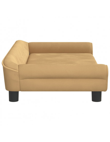 Divano per Bambini Marrone 100x50x26 cm in Velluto