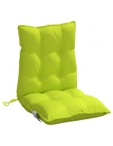 Cuscini Sedia Schienale Basso 2 pz Verde Chiaro Tessuto Oxford