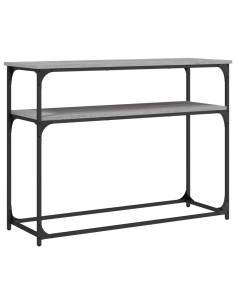 Tavolino Consolle Grigio Sonoma 100x35,5x75cm Legno Multistrato 2