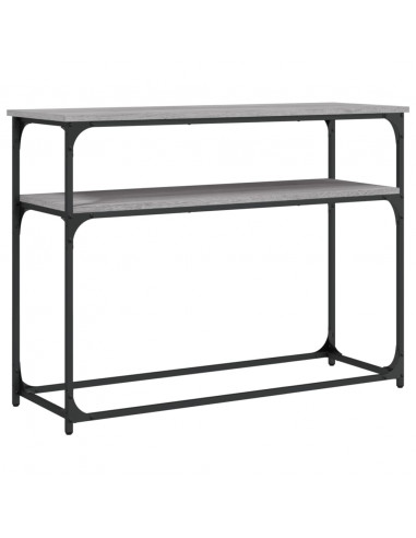 Tavolino Consolle Grigio Sonoma 100x35,5x75cm Legno Multistrato