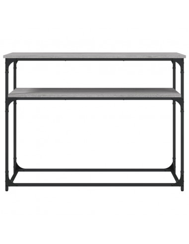 Tavolino Consolle Grigio Sonoma 100x35,5x75cm Legno Multistrato