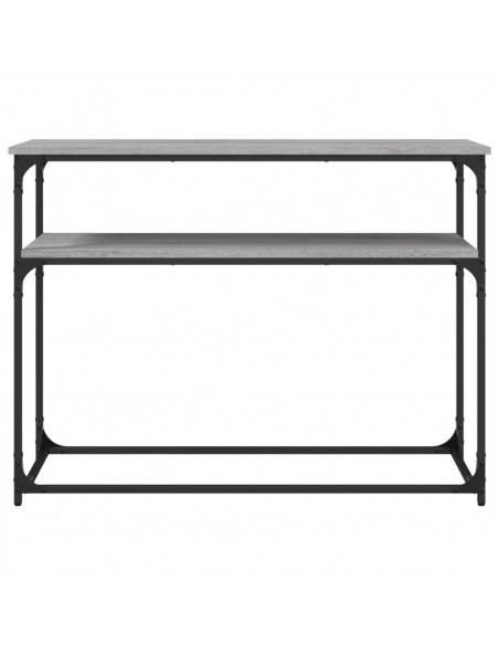 Tavolino Consolle Grigio Sonoma 100x35,5x75cm Legno Multistrato