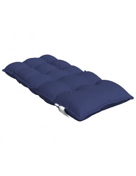 Cuscini Sedia Schienale Basso 6 pz Blu Marino in Tessuto Oxford