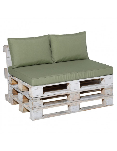 Madison Set Cuscino per Pallet Panama Verde Salvia