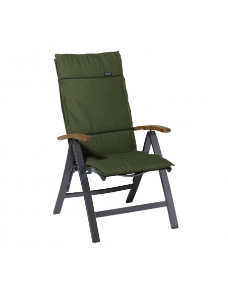 Madison Cuscino per Seduta in Fibra Panama 125x50 cm Verde