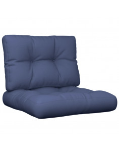 Set Cuscini per Pallet Blu Marino 60x40x12 cm in Tessuto 2