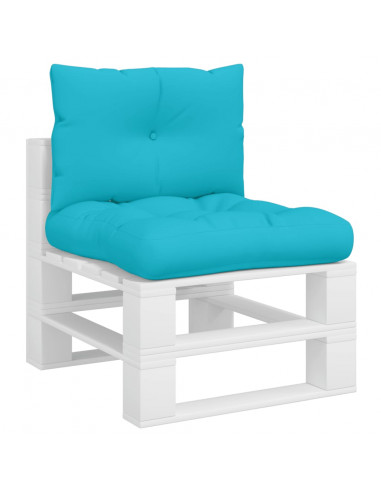 Cuscini per Pallet 2 pz Turchese in Tessuto Oxford