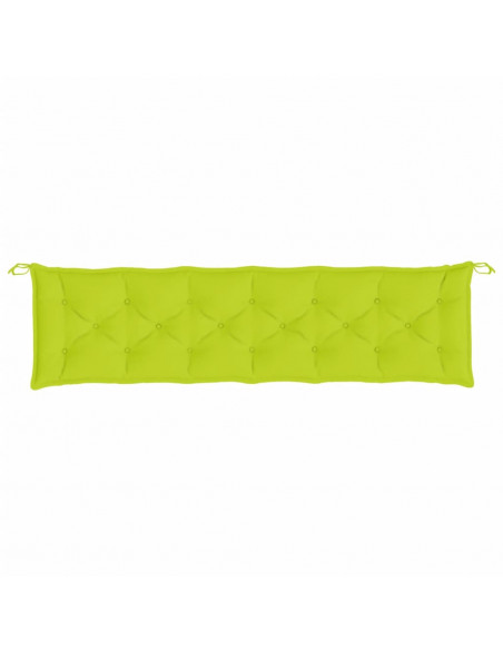 Cuscino per Panca Verde Intenso 200x50x7 cm in Tessuto Oxford