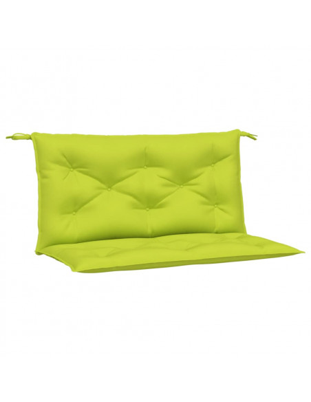 Cuscini per Panca 2 pz Verde Intenso 100x50x7 cm Tessuto Oxford