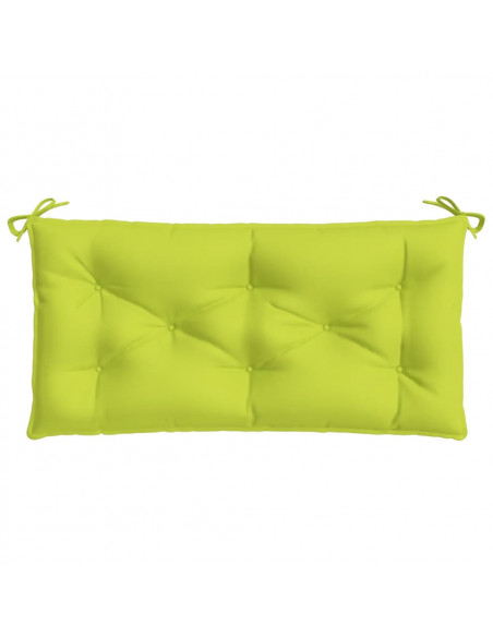 Cuscini per Panca 2 pz Verde Intenso 100x50x7 cm Tessuto Oxford