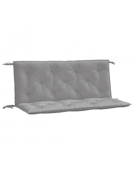 Cuscini Panca da Giardino 2pz Grigi 120x50x7 cm Tessuto Oxford