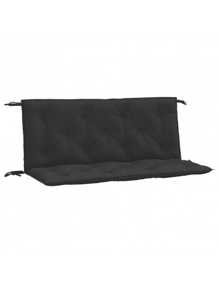 Cuscini per Panca 2 pz Neri 120x50x7 cm in Tessuto Oxford