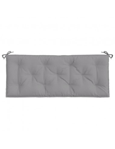 Cuscini Panca da Giardino 2pz Grigi 120x50x7 cm Tessuto Oxford