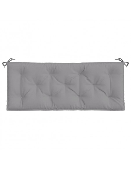 Cuscini Panca da Giardino 2pz Grigi 120x50x7 cm Tessuto Oxford