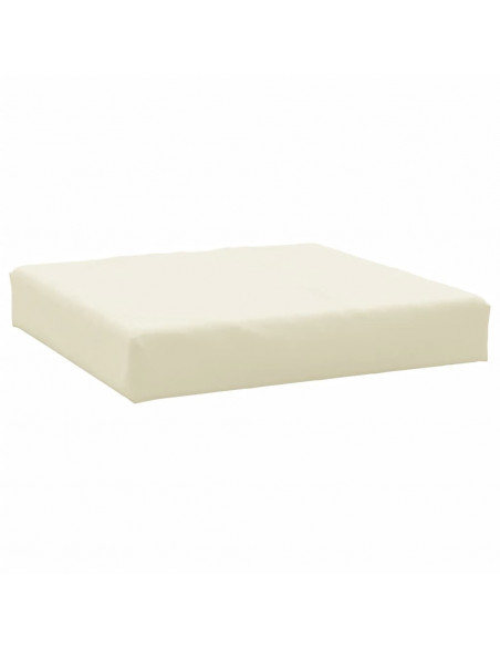 Cuscino per Pallet Crema 60x60x8 cm in Tessuto