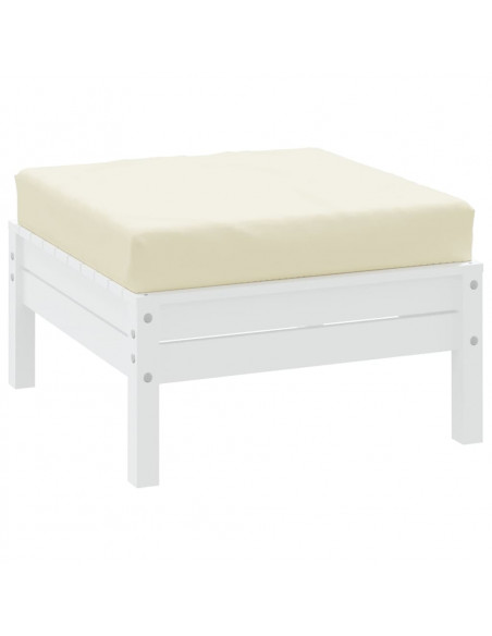 Cuscino per Pallet Crema 60x60x8 cm in Tessuto
