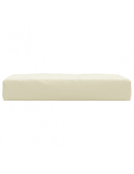 Cuscino per Pallet Crema 60x60x8 cm in Tessuto