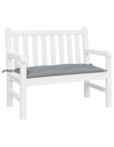 Cuscino per Panca Grigio 110x50x7 cm in Tessuto Oxford