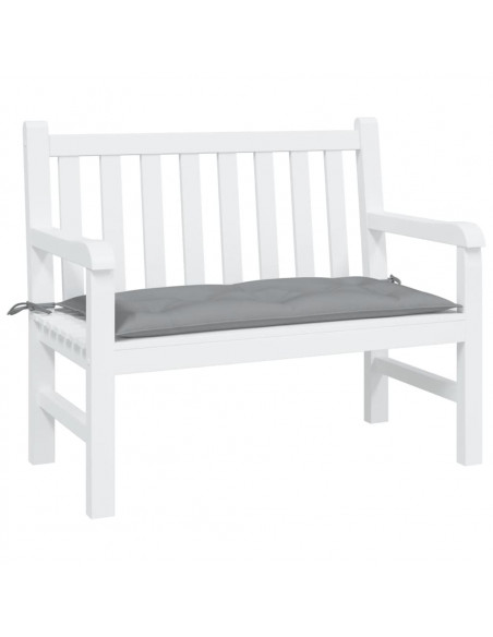 Cuscino per Panca Grigio 110x50x7 cm in Tessuto Oxford