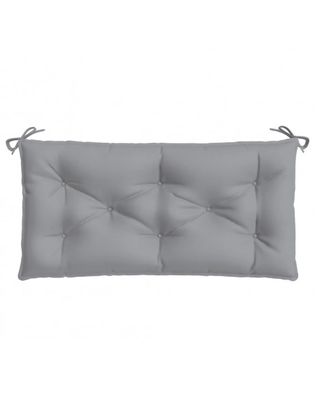 Cuscino per Panca Grigio 110x50x7 cm in Tessuto Oxford