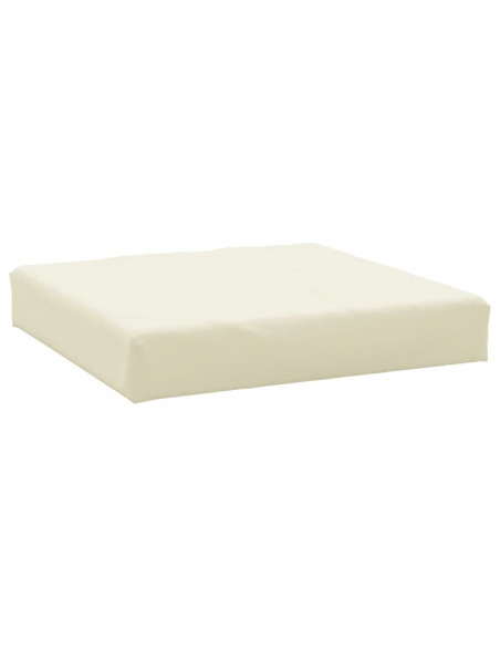 Cuscini per Pallet 3 pz Bianco Crema in Tessuto Oxford