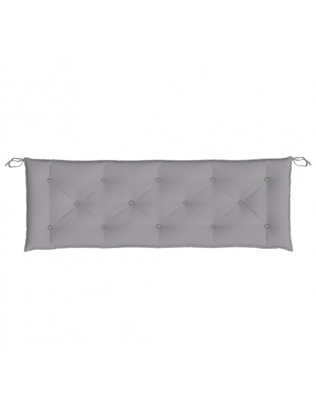 Cuscini per Panca 2 pz Grigi 150x50x7 cm in Tessuto Oxford