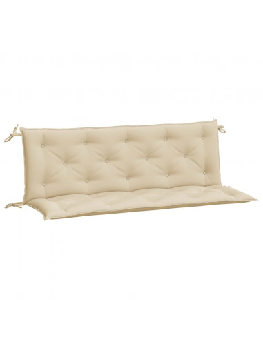 Cuscini Panca da Giardino 2pz Beige 150x50x7 cm Tessuto Oxford