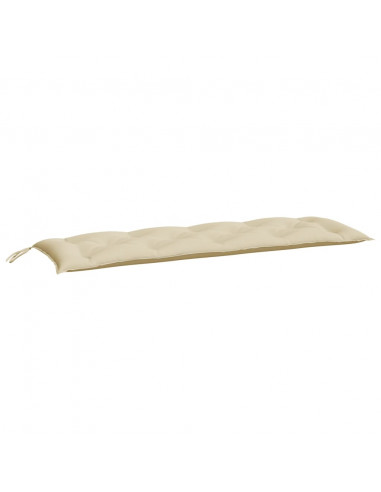 Cuscini Panca da Giardino 2pz Beige 150x50x7 cm Tessuto Oxford