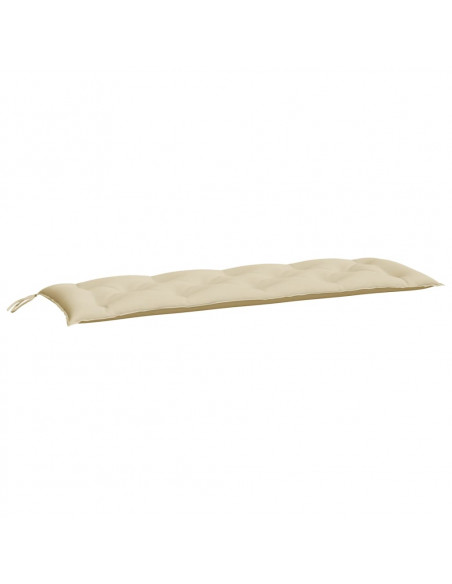 Cuscini Panca da Giardino 2pz Beige 150x50x7 cm Tessuto Oxford