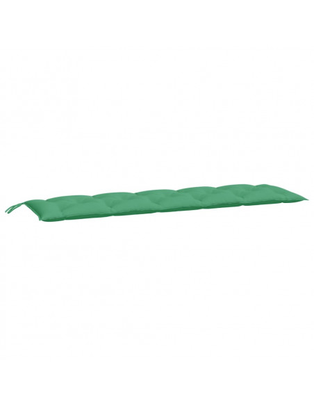 Cuscini Panca da Giardino 2pz Verdi 180x50x7cm Tessuto Oxford