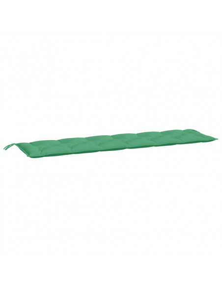 Cuscini per Panca 2 pz Verdi 200x50x7 cm in Tessuto Oxford