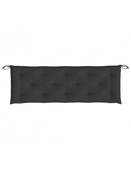 Cuscino per Panca Nero 150x50x7 cm in Tessuto Oxford