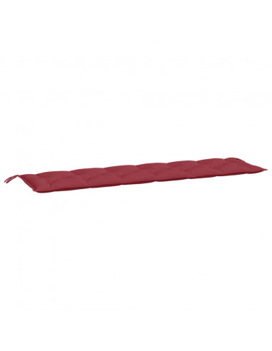 Cuscino per Panca Rosso Vino 200x50x7 cm in Tessuto Oxford