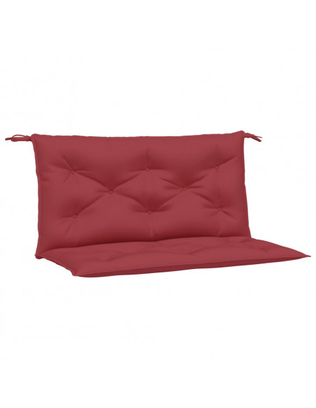 Cuscini per Panca 2 pz Rosso Vino 100x50x7cm in Tessuto Oxford