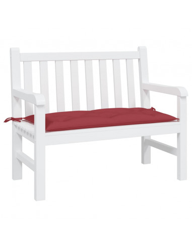 Cuscino per Panca Rosso Vino 110x50x7 cm in Tessuto Oxford