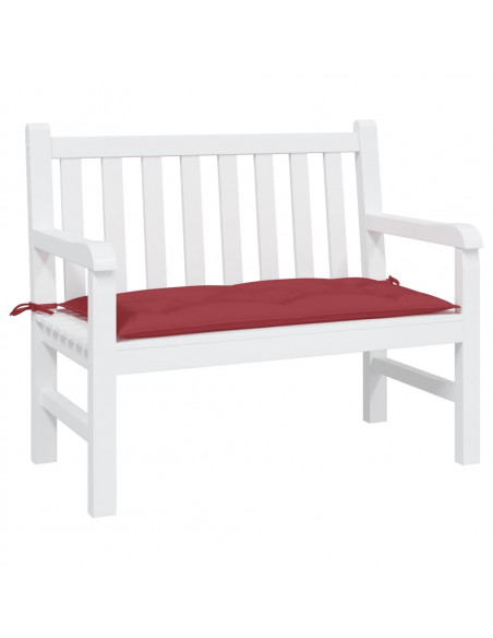 Cuscino per Panca Rosso Vino 110x50x7 cm in Tessuto Oxford