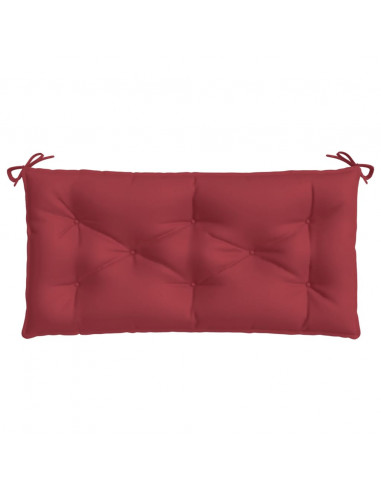 Cuscino per Panca Rosso Vino 110x50x7 cm in Tessuto Oxford