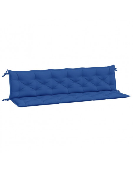 Cuscini per Panca 2 pz Blu 200x50x7 cm in Tessuto Oxford