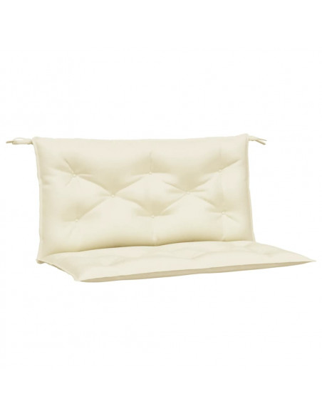 Cuscini Panca da Giardino 2 pz Crema 100x50x7 cm Tessuto Oxford