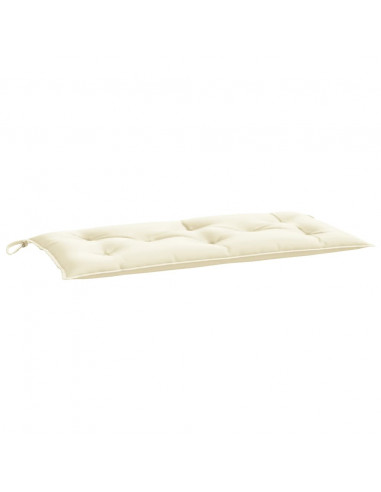 Cuscini Panca da Giardino 2 pz Crema 100x50x7 cm Tessuto Oxford