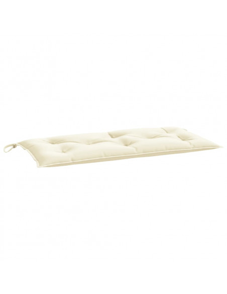 Cuscini Panca da Giardino 2 pz Crema 100x50x7 cm Tessuto Oxford